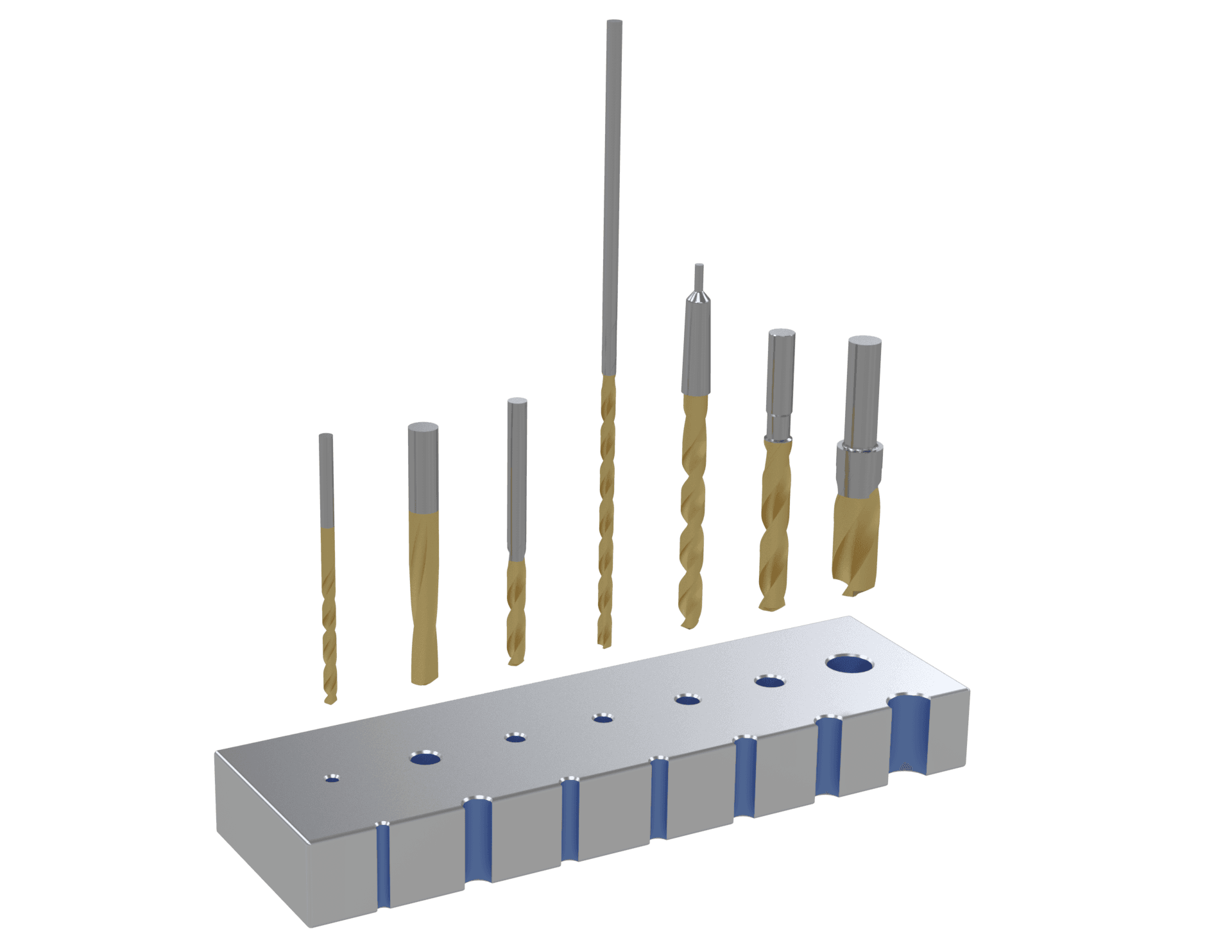 Universele CNC-boorbits
